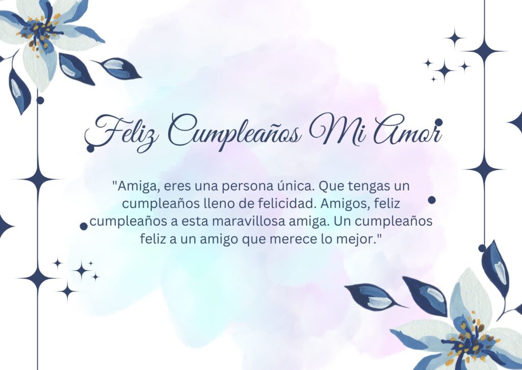 feliz cumpleaños amiga