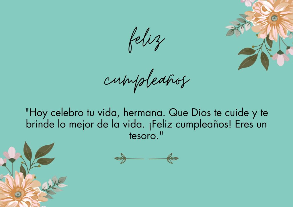 feliz cumpleaños hermana