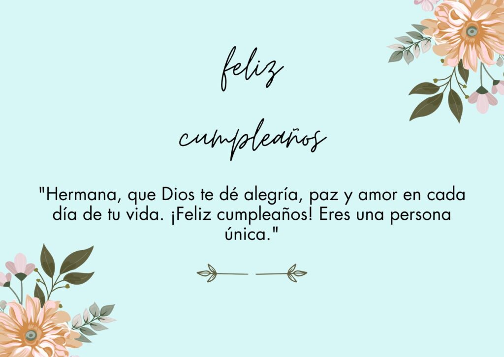 feliz cumpleaños hermana