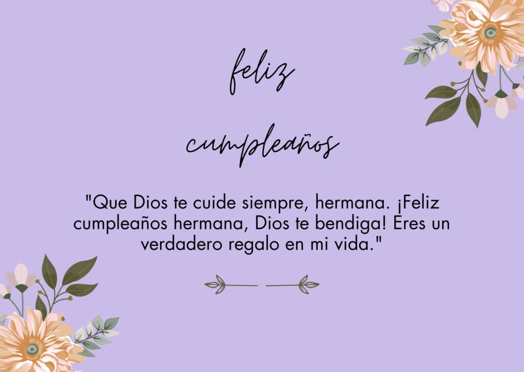 feliz cumpleaños hermana