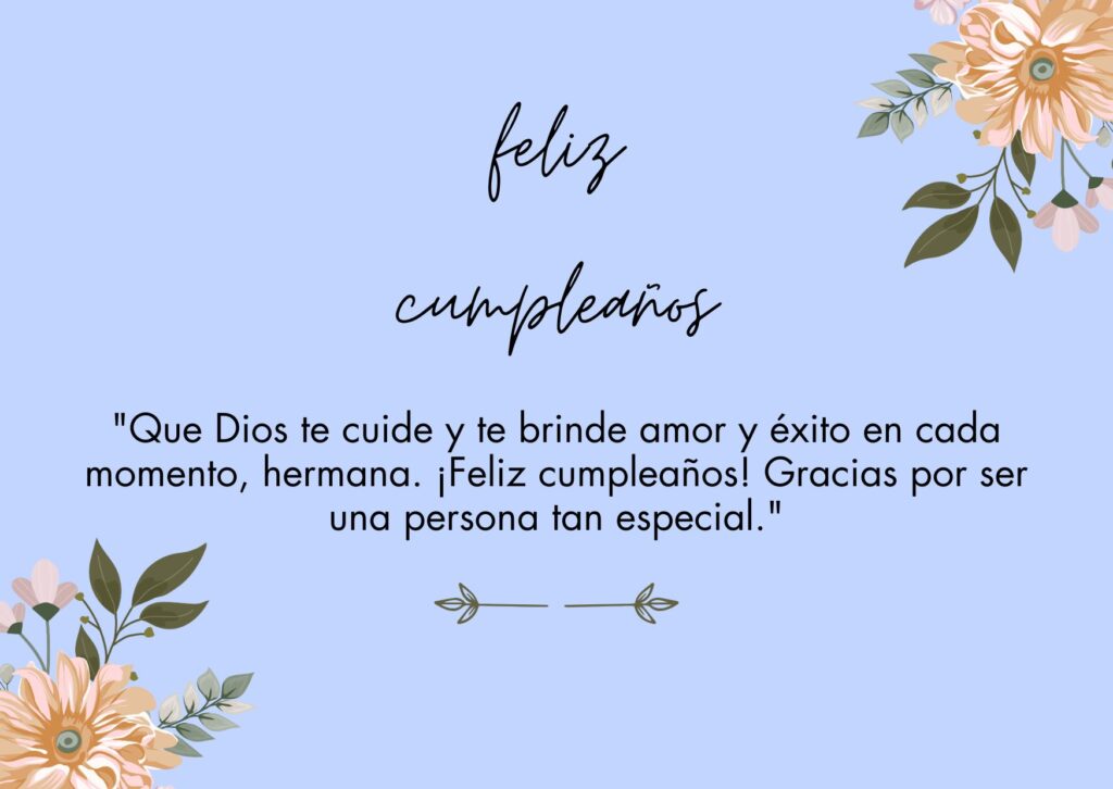 feliz cumpleaños hermana