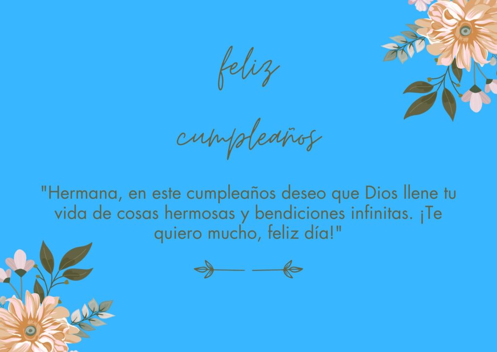 feliz cumpleaños hermana