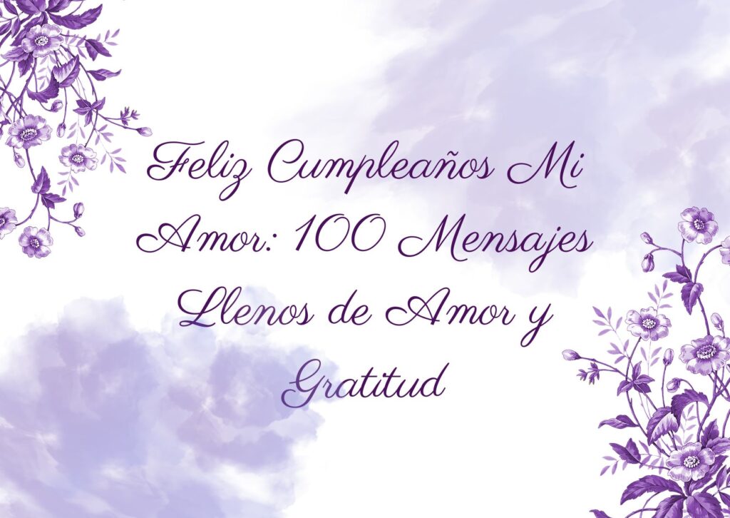 feliz cumpleaños mi amor